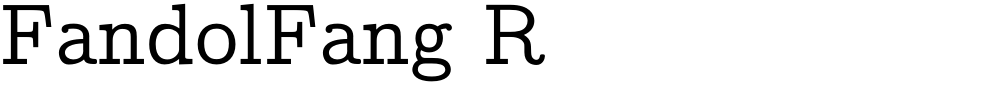 FandolFang R