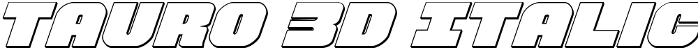 Tauro 3D Italic