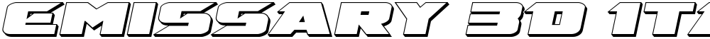 Emissary 3D Italic