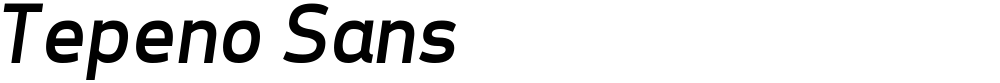 Tepeno Sans