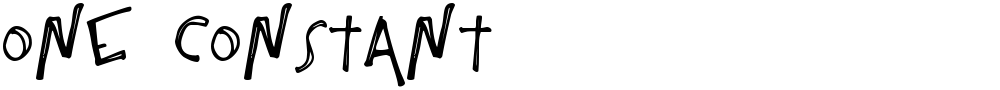 One Constant