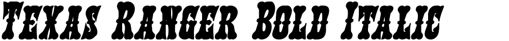 Texas Ranger Bold Italic