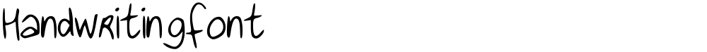 Handwritingfont