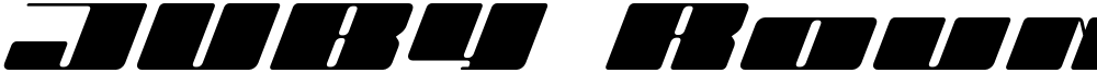 JUBY Rounded Black Italic