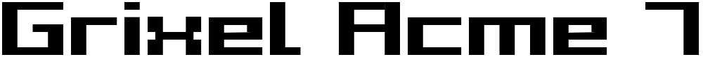 Grixel Acme 7 Wide Bold