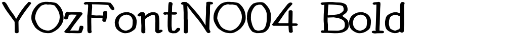 YOzFontNO04 Bold
