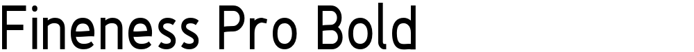 Fineness Pro Bold