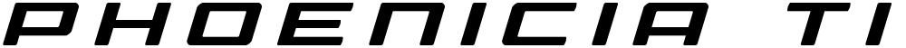 Phoenicia Title Italic