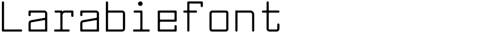 Larabiefont