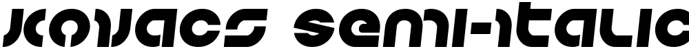 Kovacs Semi-Italic
