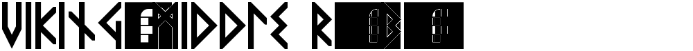 VIKING, MIDDLE Runes Bold