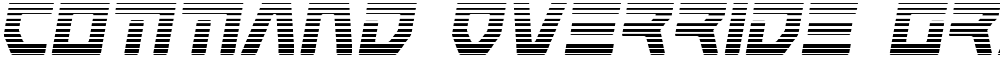 Command Override Gradient Italic