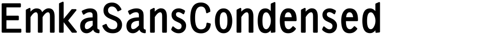 EmkaSansCondensed