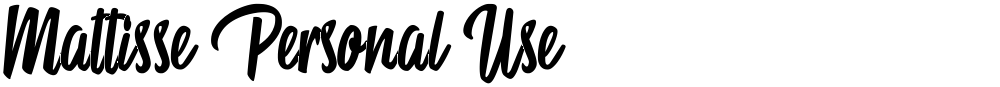 Mattisse Personal Use