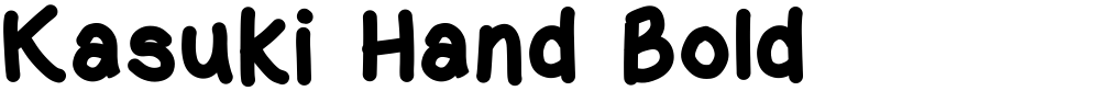 Kasuki Hand Bold