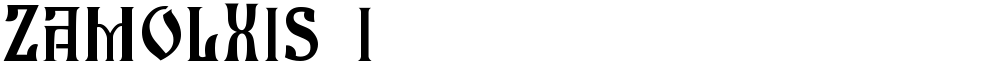 Zamolxis I