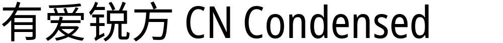 有爱锐方 CN Condensed