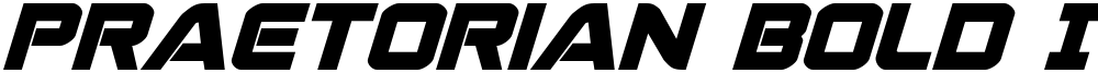 Praetorian Bold Italic
