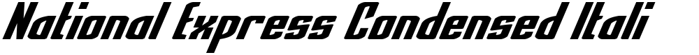National Express Condensed Italic