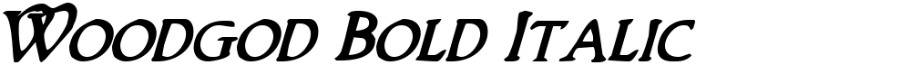 Woodgod Bold Italic