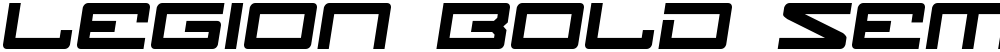Legion Bold Semi-Italic