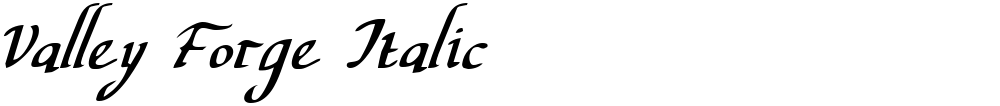 Valley Forge Italic