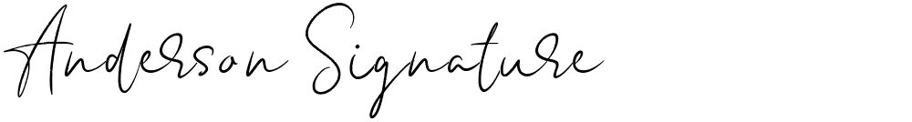 Anderson Signature