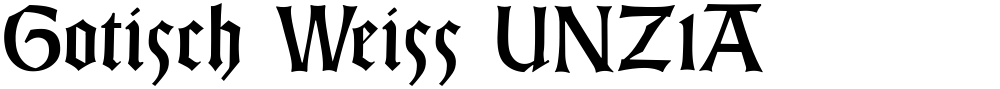 Gotisch Weiss UNZ1A
