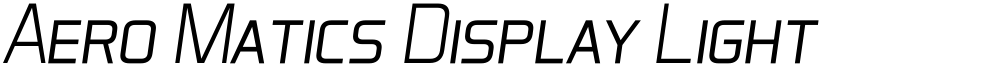 Aero Matics Display Light