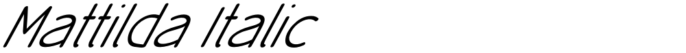 Mattilda Italic