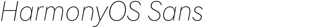 HarmonyOS Sans