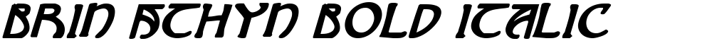 Brin Athyn Bold Italic
