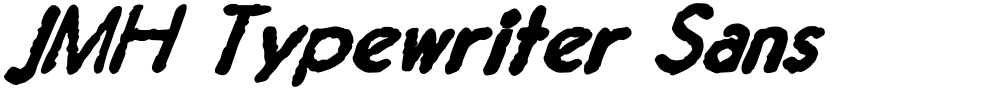 JMH Typewriter Sans