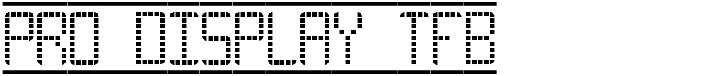 Pro Display tfb