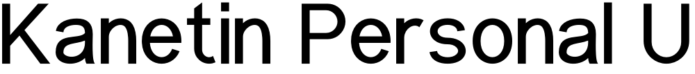 Kanetin Personal Use