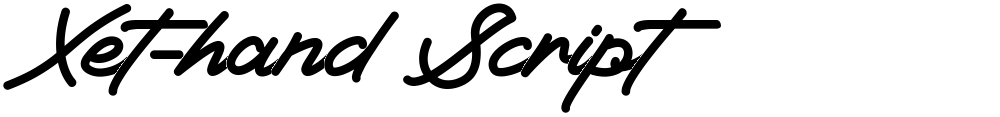 Xet-hand Script