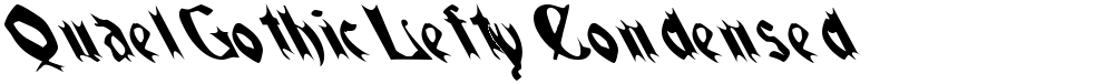 QuaelGothicLeftyCondensed