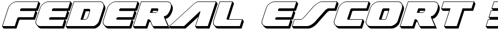 Federal Escort 3D Italic