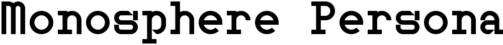 Monosphere Personal Use