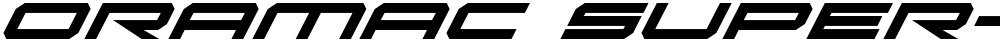 Oramac Super-Italic