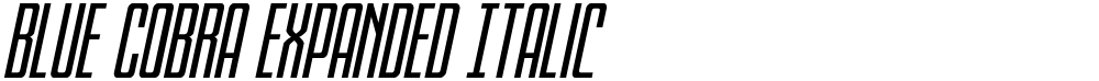 Blue Cobra Expanded Italic