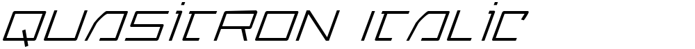 Quasitron Italic
