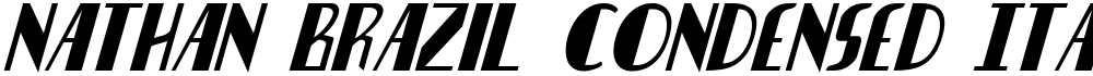 Nathan Brazil Condensed Italic