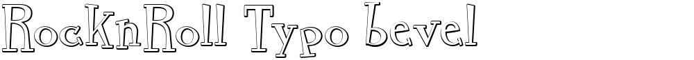 RocknRoll Typo bevel