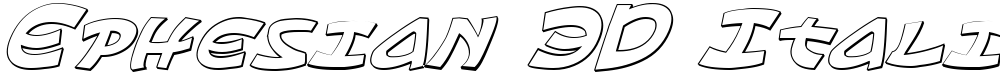 Ephesian 3D Italic