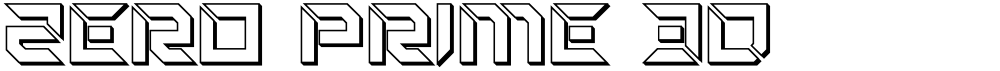 Zero Prime 3D