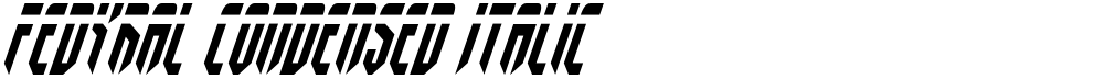Fedyral Condensed Italic
