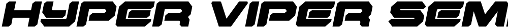 Hyper Viper Semi-Italic