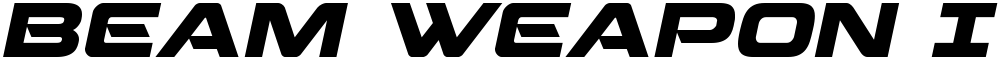 Beam Weapon Italic