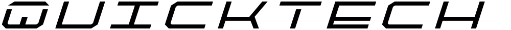 QuickTech Title Italic